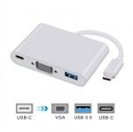 USB-C to VGA USB 3.0 Type C Adapter Converte Hub for Macbook