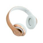 L150 Wireless Bluetooth Headset – Microphone – FM Radio – Memory Card Slot – Foldable Compatible with mobile and computer Gold Color - Image 4