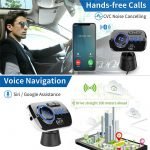 Fm Transmitter Car With Charger Car Mp3 Player for car hands free receiver Car Kit with Mic - TF Card - USB Drive - AUX Play for iPhone,iPad and Other Android Phones - BC49BQ - Image 4