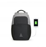 Bag Back for Laptop with USB charging port Anti Theft & Water Gray & Black Color - Image 10