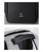 Bag Back for Laptop with USB charging port Anti Theft & Water Gray & Black Color - Image 8