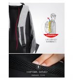 Bag Back for Laptop with USB charging port Anti Theft & Water Gray & Black Color - Image 7