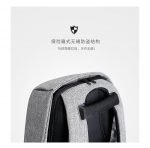 Bag Back for Laptop with USB charging port Anti Theft & Water Gray & Black Color - Image 3