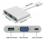 USB-C to VGA USB 3.0 Type C Adapter Converte Hub for Macbook - Image 4