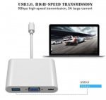 USB-C to VGA USB 3.0 Type C Adapter Converte Hub for Macbook - Image 2