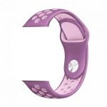 Bracelet silicone 38mm For Apple Watch Purple & White Color