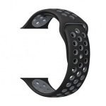 Bracelet silicone 38mm For Apple Watch Black & Gray Color