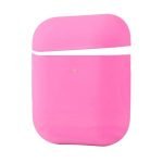 Protective Silicone AirPods Case separate head Hot Pink Color