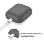 Protective Silicone AirPods Case separate head Dark Gray Color - Image 2