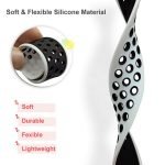 Bracelet silicone 42mm For Apple Watch White & Black Color - Image 5