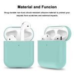 Protective Silicone AirPods Case separate head Light Green Color - Image 4