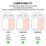 Protective Silicone AirPods Case separate head Soft Pink Color - Image 3
