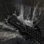 Bracelet silicone 38mm For Apple Watch Gray & Balck Color - Image 3