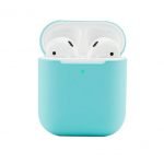 Protective Silicone AirPods Case separate head Turquoise Color