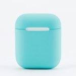 Protective Silicone AirPods Case separate head Turquoise Color - Image 2