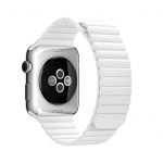 Bracelet Magnetic Leather 38mm For Apple Watch White Color