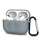 Protective Silicone AirPods Pro Case with hook Dark Gray Color