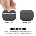 Protective Silicone AirPods Pro Case separate head Gray Color - Image 3