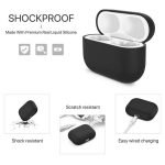 Protective Silicone AirPods Pro Case separate head Black Color - Image 4