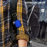 Protective Silicone AirPods Pro Case with hook Blue Color - Image 7