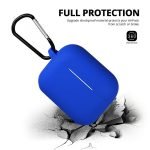 Protective Silicone AirPods Pro Case with hook Blue Color - Image 3