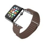 Bracelet Magnetic Leather 38mm For Apple Watch Brown Color - Image 2