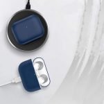 Protective Silicone AirPods Pro Case separate head Blue Color - Image 5