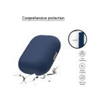 Protective Silicone AirPods Pro Case separate head Blue Color - Image 4