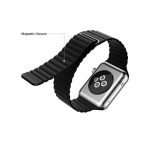 Bracelet Magnetic Leather 38mm For Apple Watch Black Color - Image 5