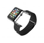 Bracelet Magnetic Leather 38mm For Apple Watch Black Color - Image 4