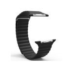 Bracelet Magnetic Leather 38mm For Apple Watch Black Color - Image 3