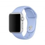 Bracelet silicone 38mm For Apple Watch Light Purple Color - Image 3