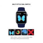 ⁦ساعة ذكية T500 شاشة كاملة تعمل باللمس - رسائل ومكالمات - متوافق مع نظامي Android و iOS لون أزرق⁩ - الصورة ⁦3⁩