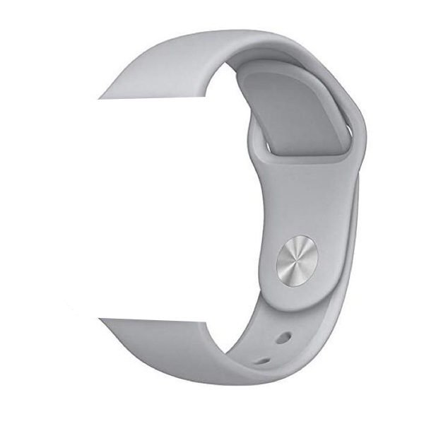ftmdrkf-ugy-2-600x600 Bracelet silicone 38mm For Apple Watch Light Gray Color - Image 1