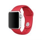 Bracelet silicone 42mm For Apple Watch Red Color - Image 4