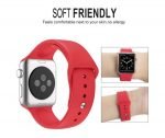 Bracelet silicone 42mm For Apple Watch Red Color - Image 2