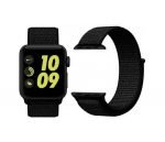 Bracelet Nylon 42mm For Apple Watch Reflector black Color - Image 4
