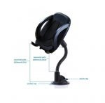 Mobile holder 360 Degree For car compatible with all Mobile - B23 - Black - Image 5