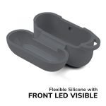 Protective Silicone AirPods Pro Case with hook Gray Color - Image 3