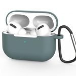 Protective Silicone AirPods Pro Case with hook Gray Color
