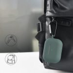 Protective Silicone AirPods Pro Case with hook Gray Color - Image 2