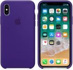 ⁦غطاء سيليكون ابل ايفون اكس – بنفسجي، MQT72ZM/A⁩ - الصورة ⁦2⁩