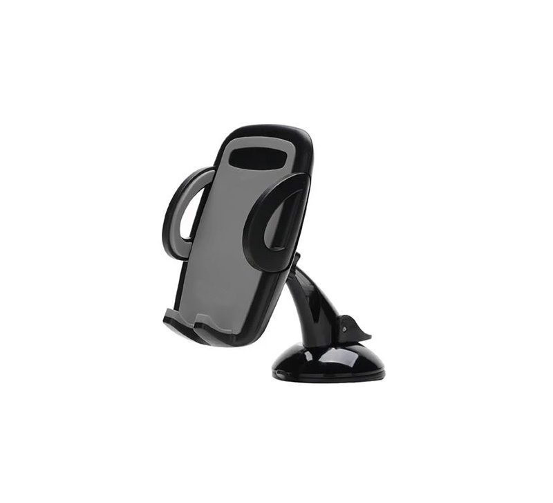 led-1 Mobile holder 360 Degree installed in the glass or the dashboard for easy and safe talking and driving - B27 - Gray - Image 1