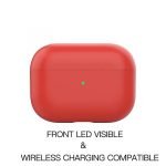 Protective Silicone AirPods Pro Case separate head Red Color - Image 4