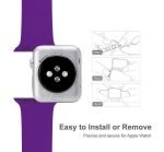 Bracelet silicone 38mm For Apple Watch Purple Color - Image 4