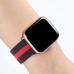 Magnetic Bracelet Stainless Steel 38mm For Apple Watch Black & Red Color - Image 4
