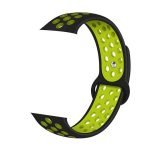 Bracelet silicone 38mm For Apple Watch Black & Green Color