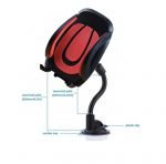 Mobile holder 360 Degree For car compatible with all Mobile - B23 - Red - Image 2