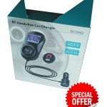 Fm Transmitter Car With Charger Car Mp3 Player for car hands free receiver Car Kit with Mic - TF Card - 2USB - for iPhone,iPad and Other Android Phones - BC30AQ (The Product Packaging Is Only Damaged And The Product Is In Good Condition)