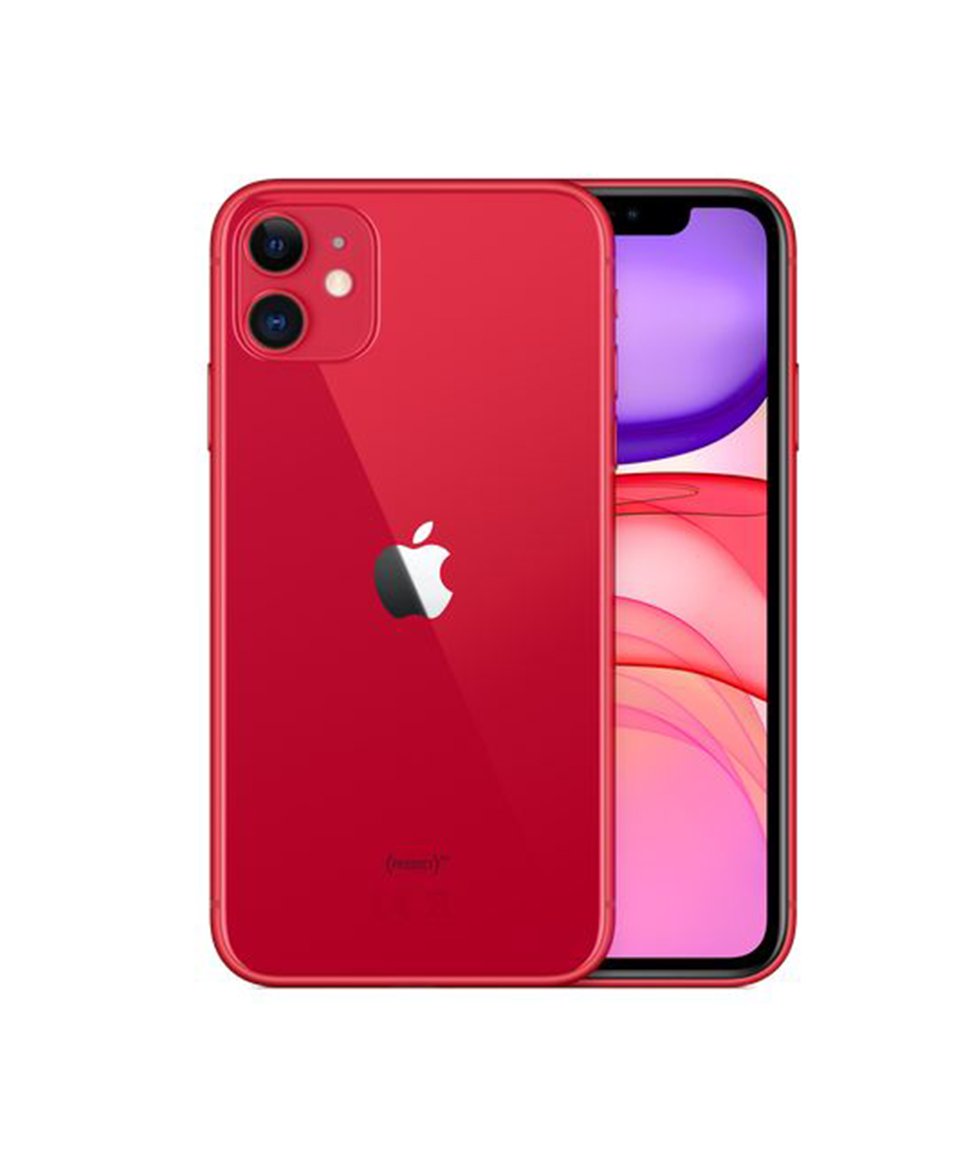 ip11 -Red ابل ايفون 11 برو ماكس - 128 جيجابيت - 4 جيجارام - شريحة وشريحة الكترونية - لون أحمر - الصورة 1